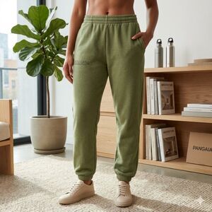 PANGAIA Green Running Active Yoga Sports Jogger Sweat Pants  Women's Size Large